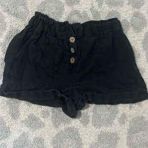 Women’s black dress shorts